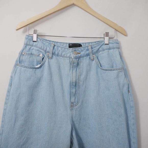 Asos Tall Ripped High Rise Mom Jeans Size W30L36 - Picture 2 of 12